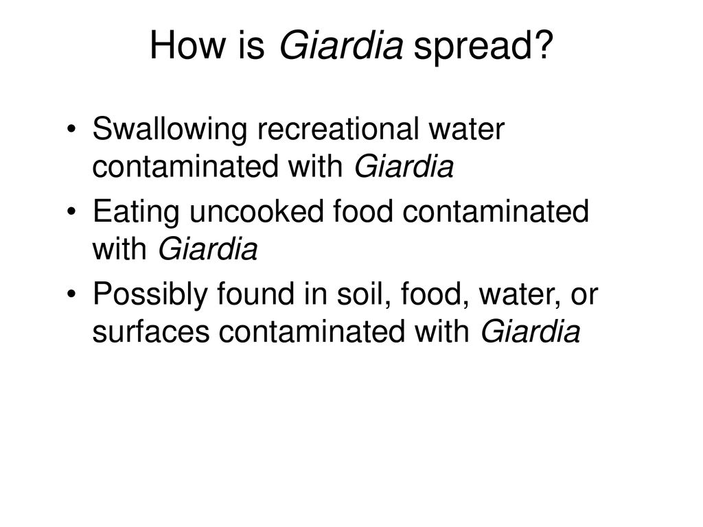 how is giardia spread paraziták kezelése emberben módszerrel